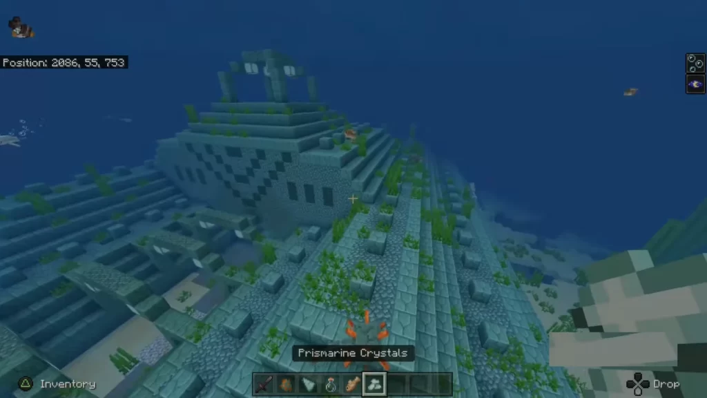 How To get Sea Lantern In Minecraft Xbox Step 1