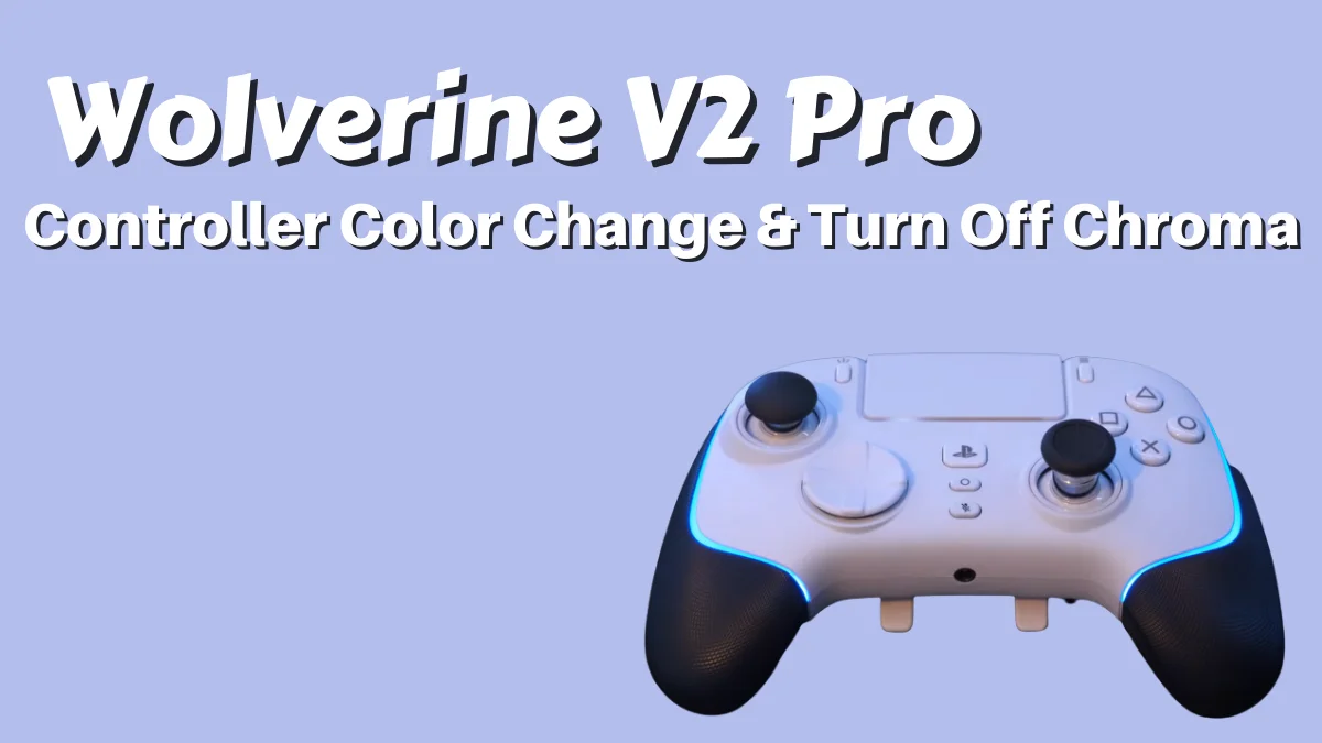 How to Change Color on Wolverine V2 Pro Controller on Ps5