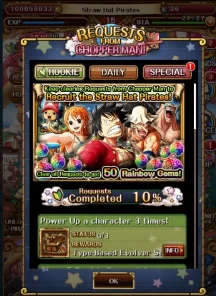 One Piece Treasure Cruise Tier List Step 1