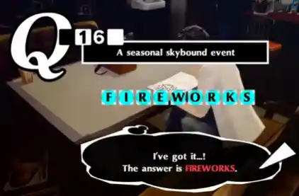 Persona 5 Royal Crossword Answers 16