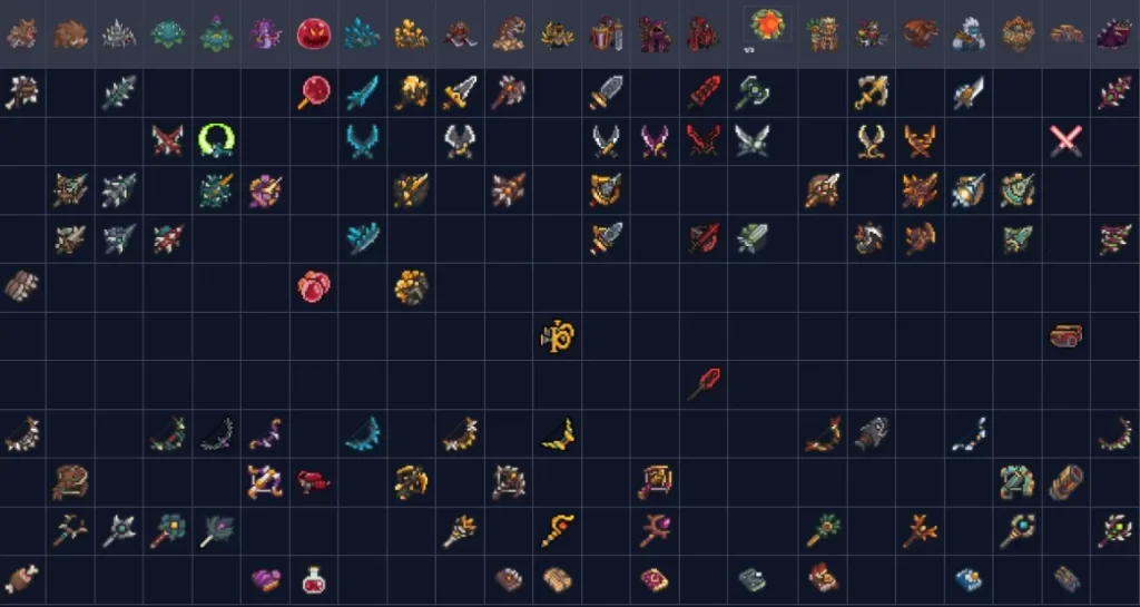 Soul Knight Prequel Weapons List 1