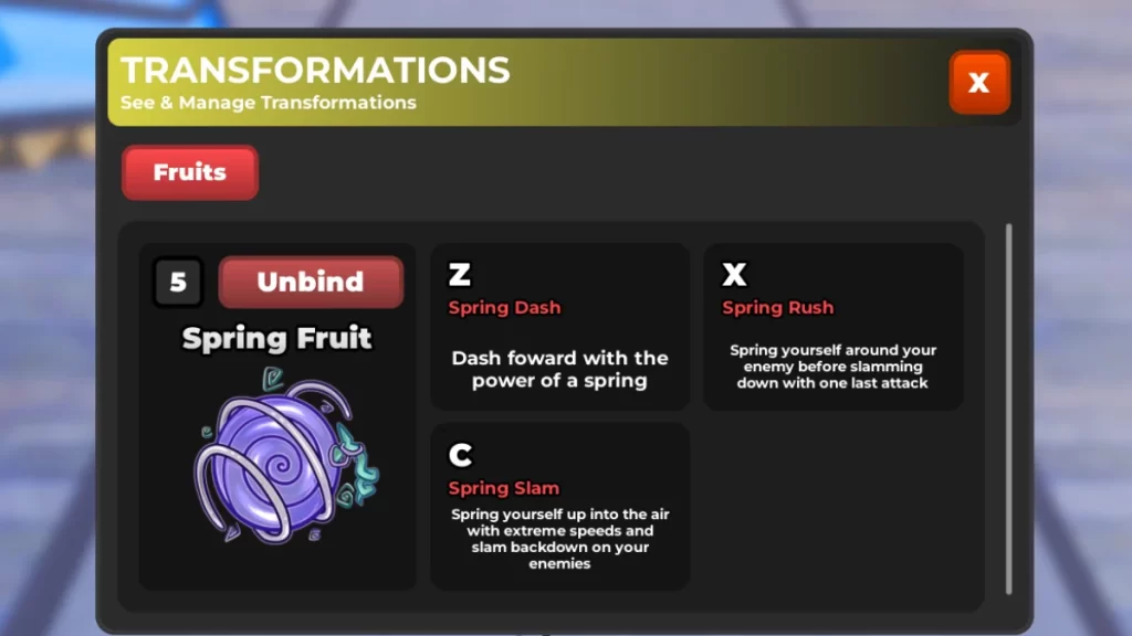 Anime Simulator Fruit Transformation