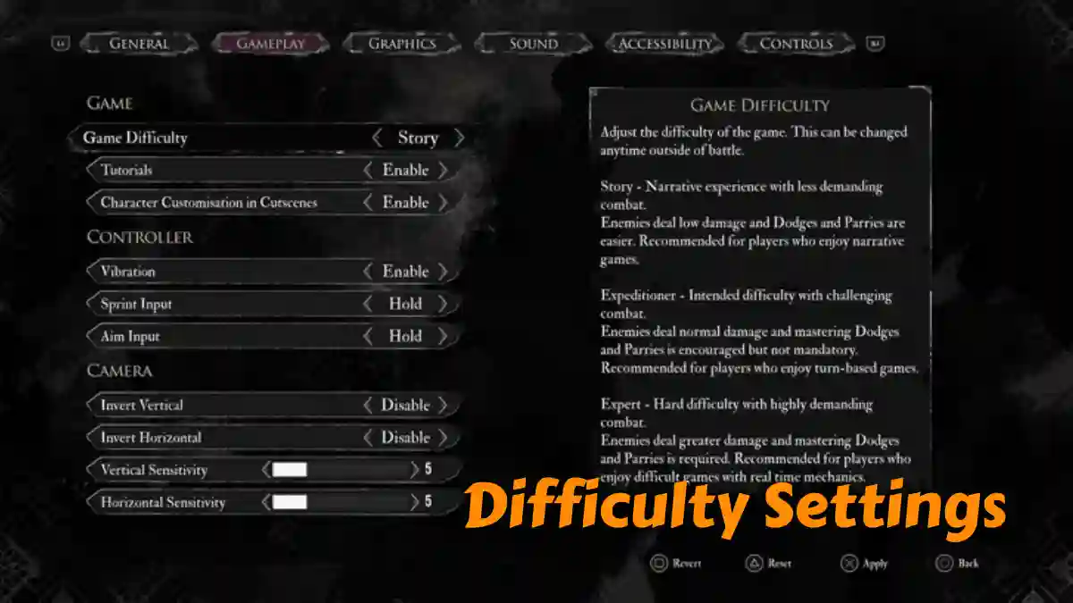 Clair Obscur Expedition 33 Difficulty Settings