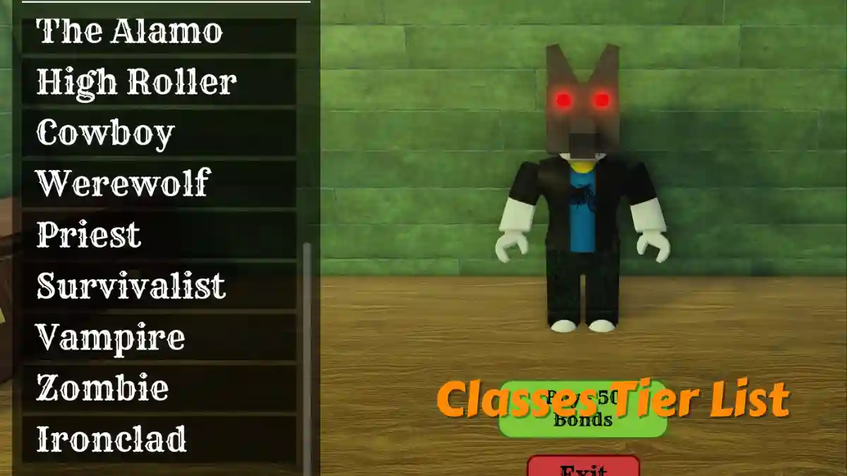 Dead Rails Classes Tier List