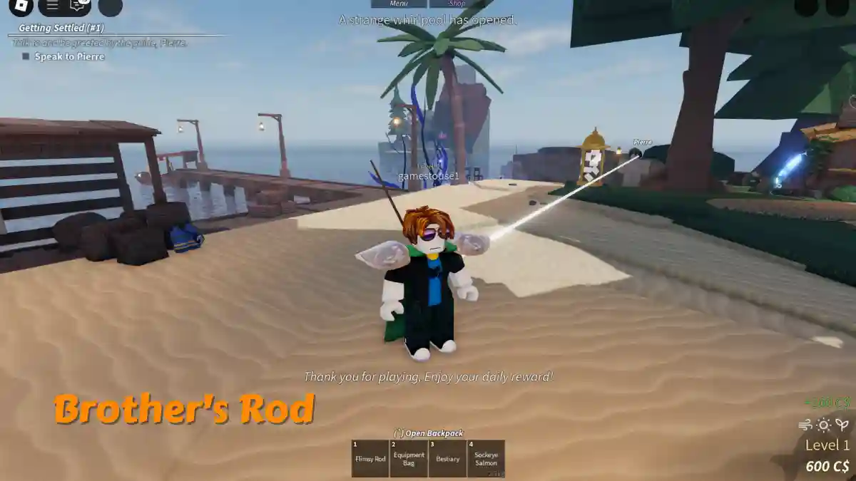 Get the Brother's Rod in Fisch Roblox