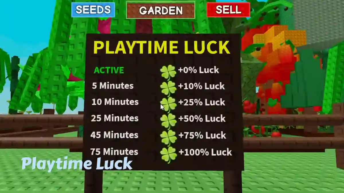How To Get Playtime Luck In Grow A Garden How To Get Playtime Luck In Grow A Garden