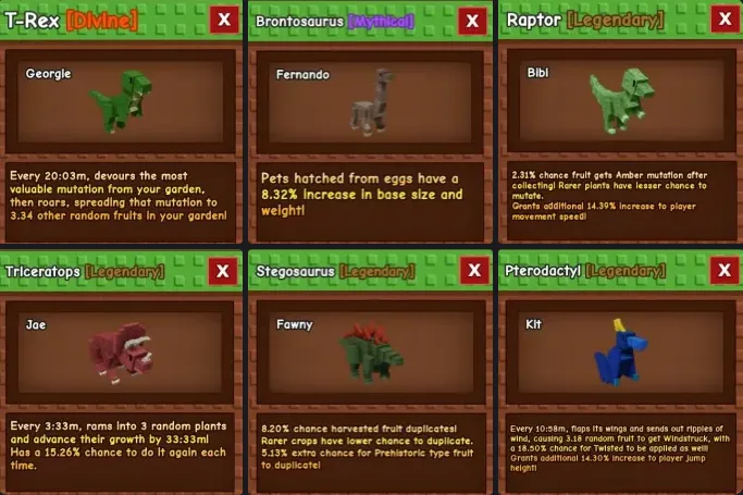 Grow a Garden Prehistoric Update Leaks 11 New Prehistoric Pets