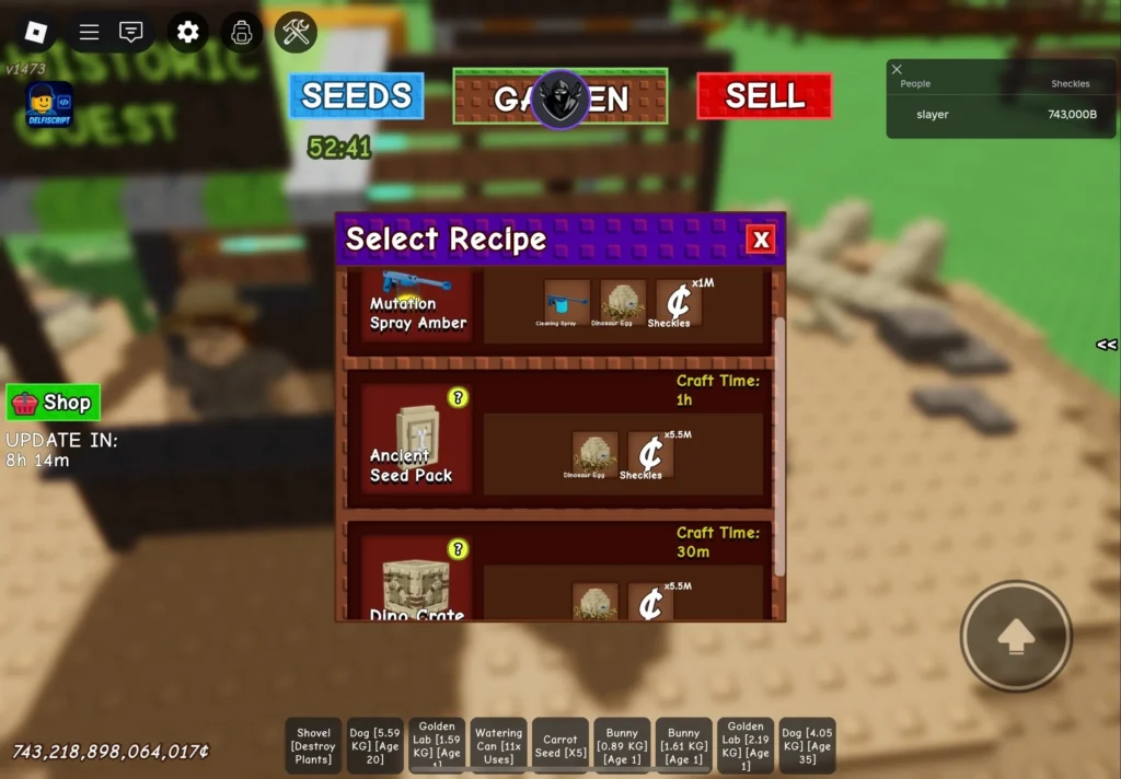 Grow a Garden Prehistoric Update Leaks 13 crafting dino leaks grow a garden