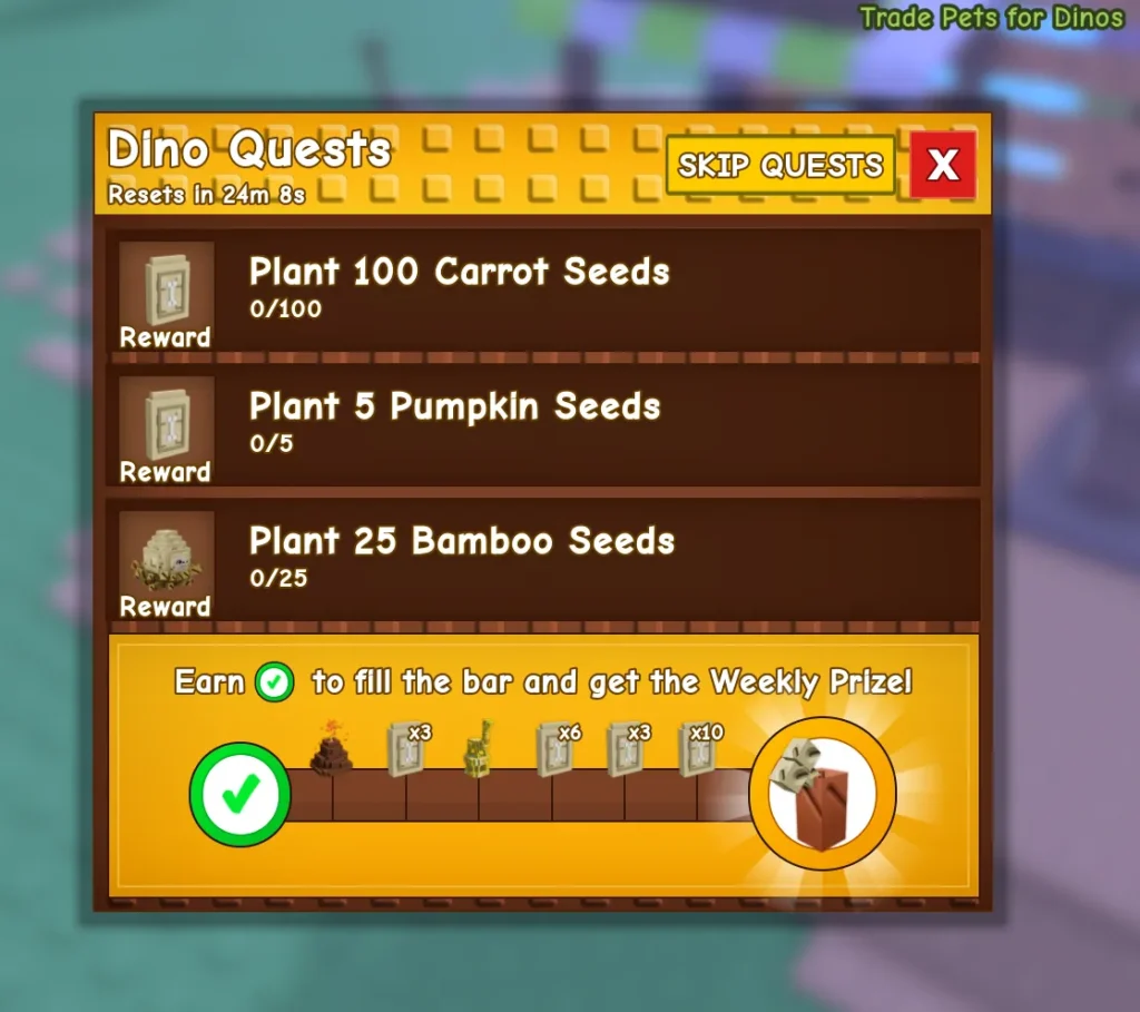 Grow a Garden Bone Blossom Seed Wiki 2 dino quests grow a garden