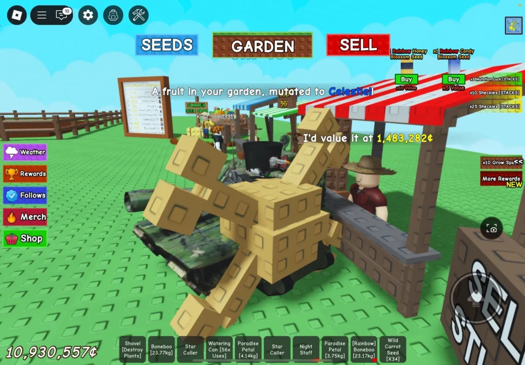 Grow a Garden Prehistoric Update Leaks 14 new ui dino leaks grow a garden