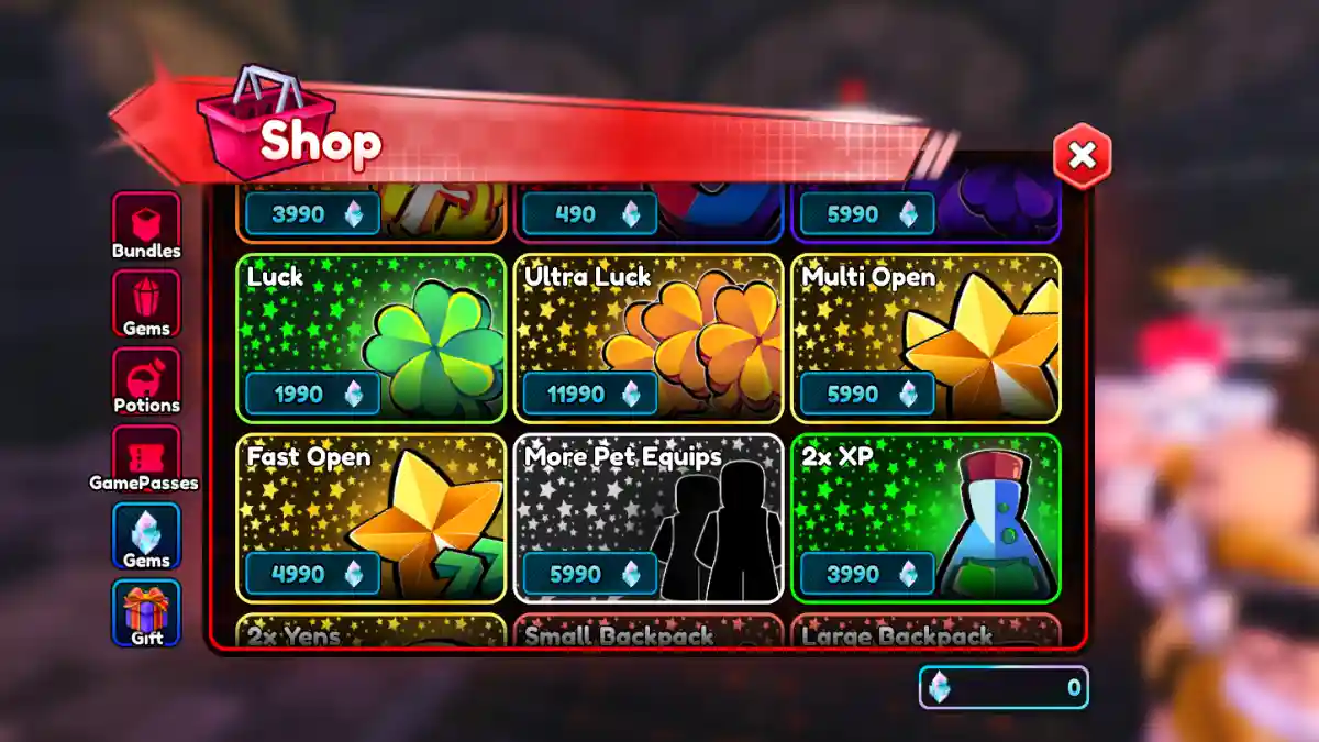 Anime Celestial X Gamepass Tier List