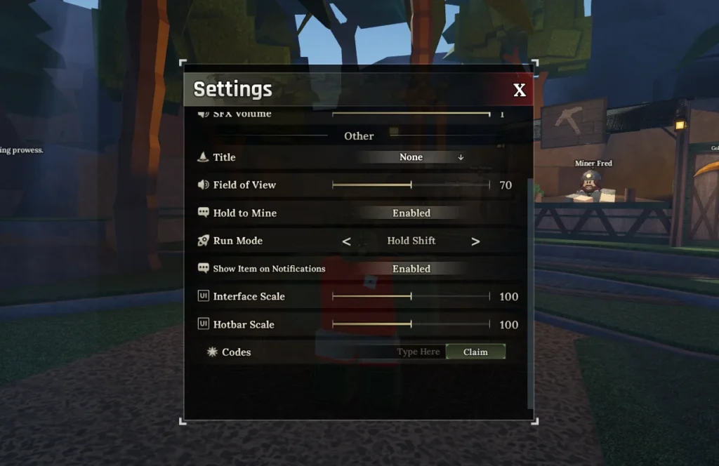 The Forge Codes Redeem