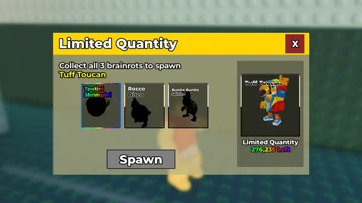 Get Tuff Toucan Fast in Steal a Brainrot