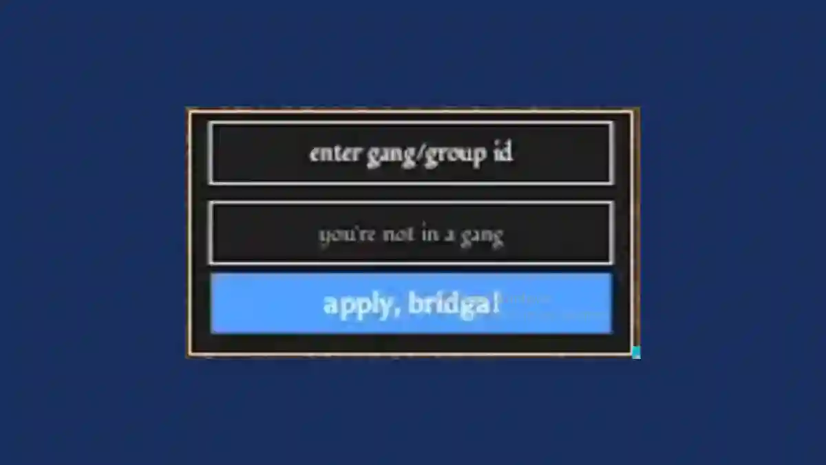 Join & Create Gangs in Bridger Western
