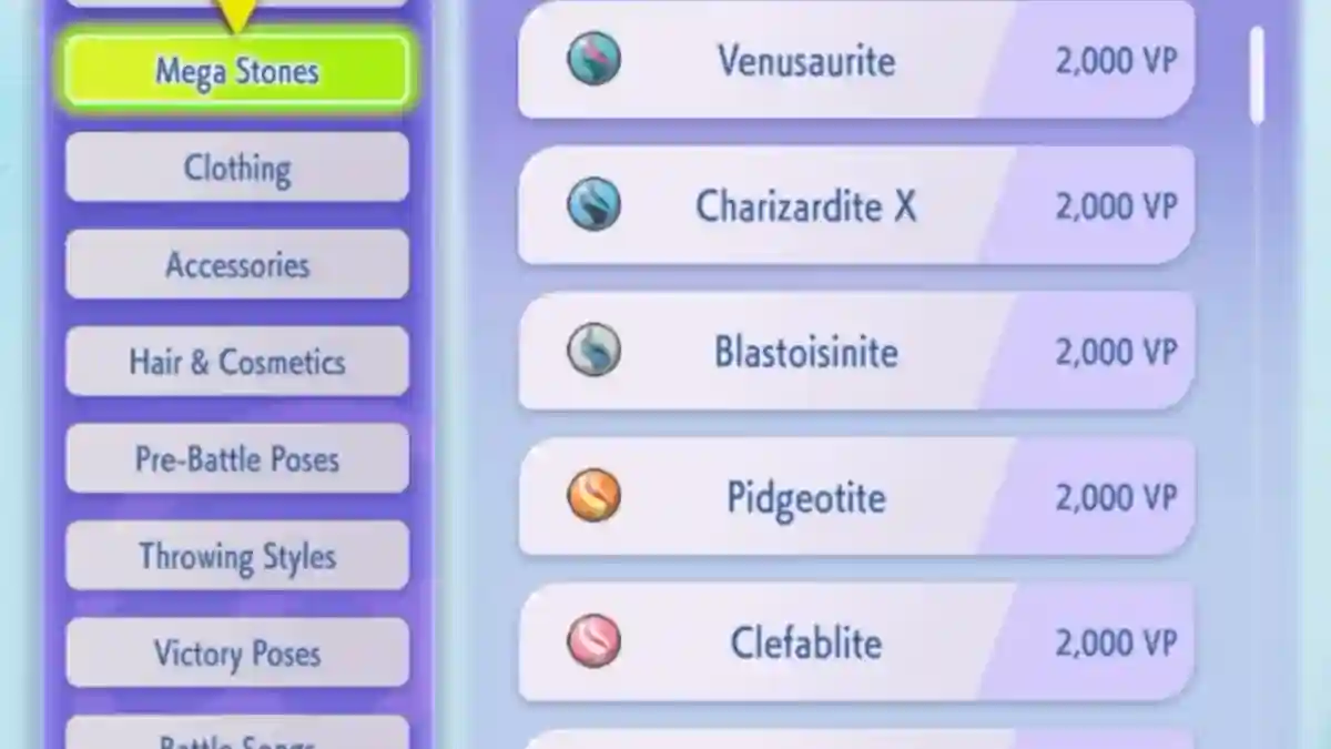 Use Mega Stones in Pokemon Champions