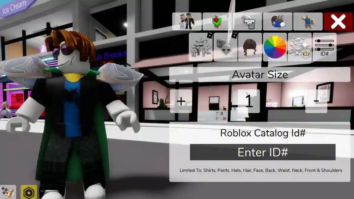 Brookhaven ID Codes for Body Part (Roblox)