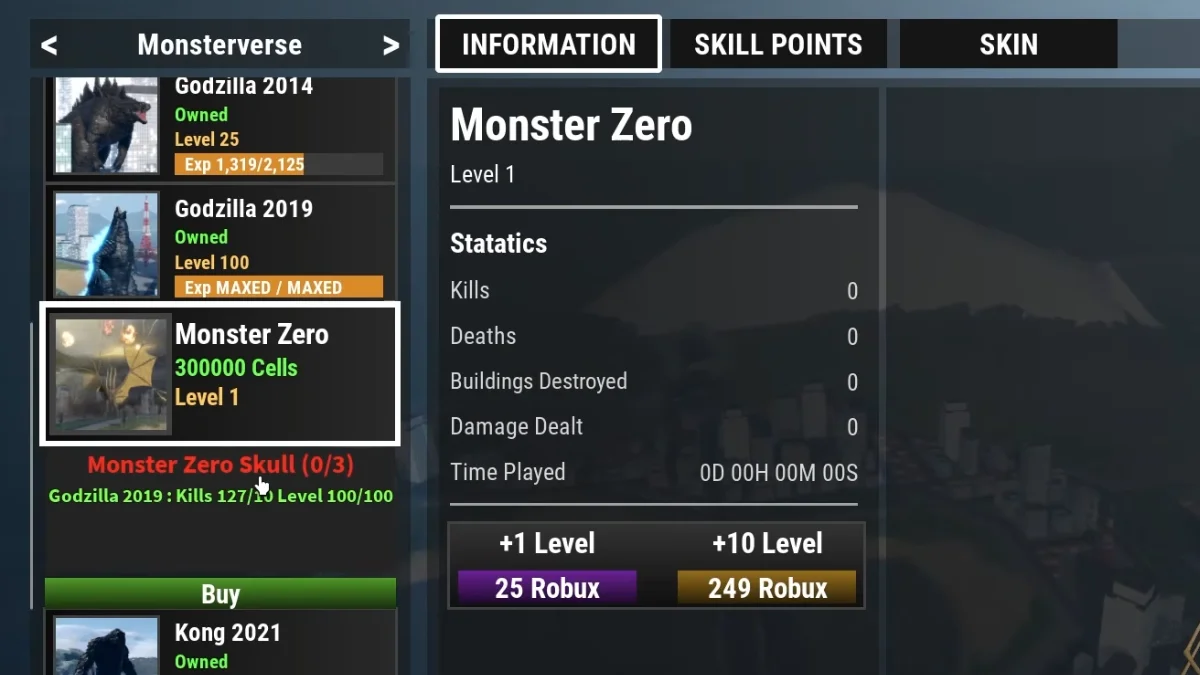 Get Monster Zero in Kaiju Alpha (Skull Fragment Locations)