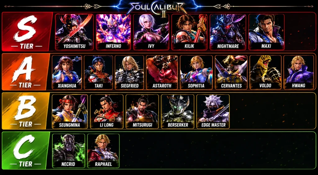 Soul Calibur 2 Tier List