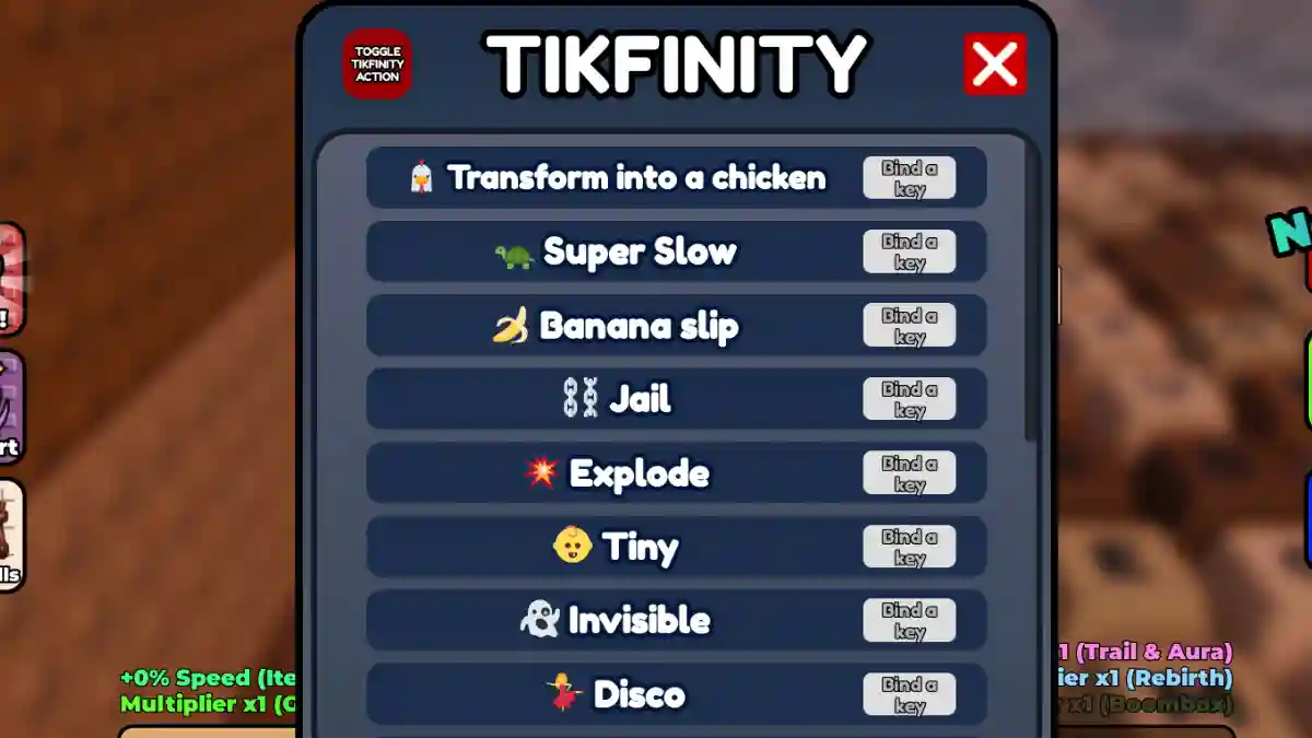 Enable & Use Tikfinity in +1 Speed Keyboard Escape