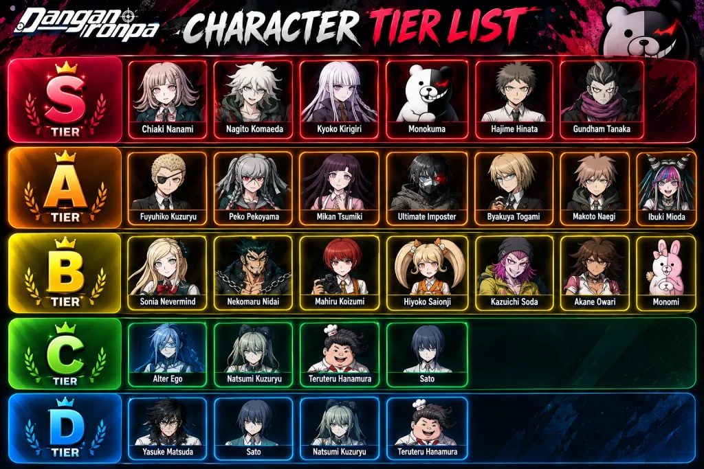 Danganronpa 2 Tier List (Love)