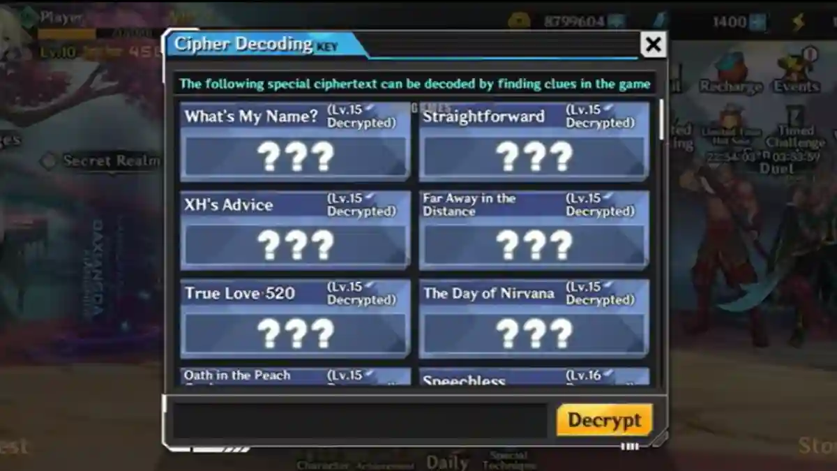 List of Ikken Three Kingdom Blades Codes